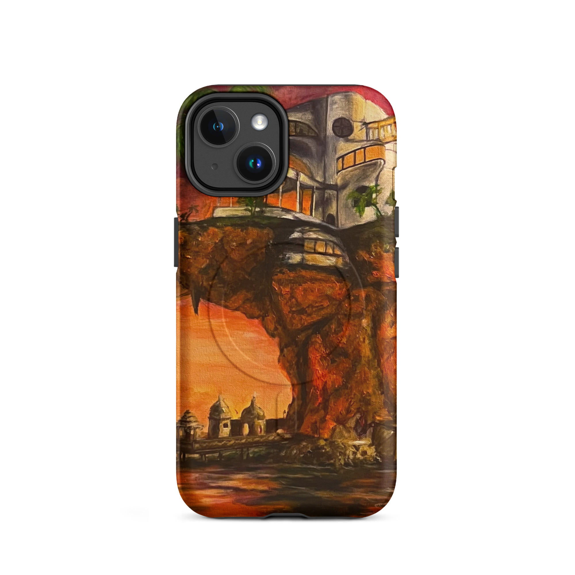 Gorrilaz Plastic Beach PaintedMagSafe® tough case for iPhone® - Image 2