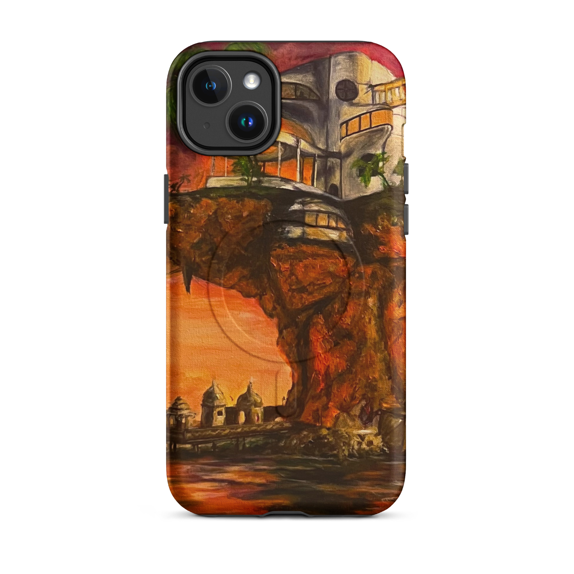 Gorrilaz Plastic Beach PaintedMagSafe® tough case for iPhone® - Image 3