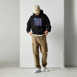 Creative Thread Abstract Blue Hoodie