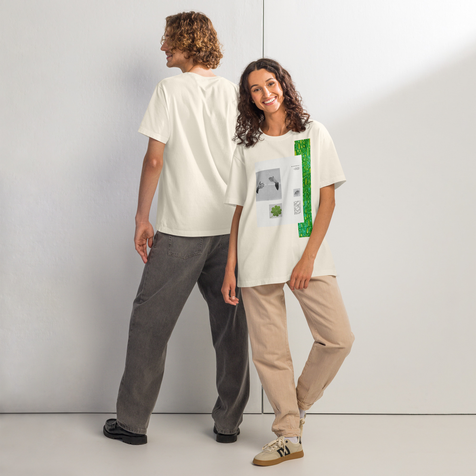Creative Thread Abstract Style Oversized T-shirt