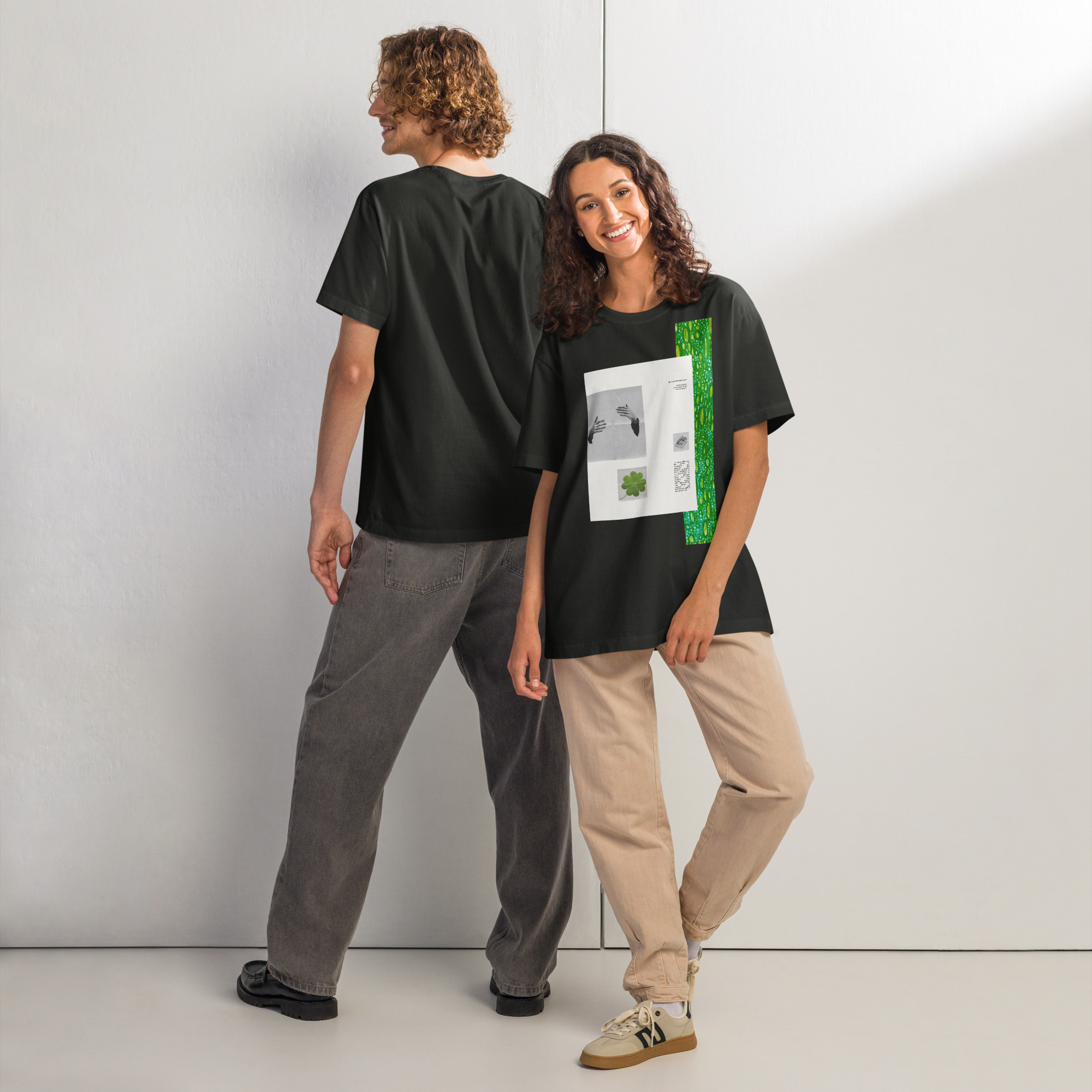 Creative Thread Abstract Style Oversized T-shirt - Image 5