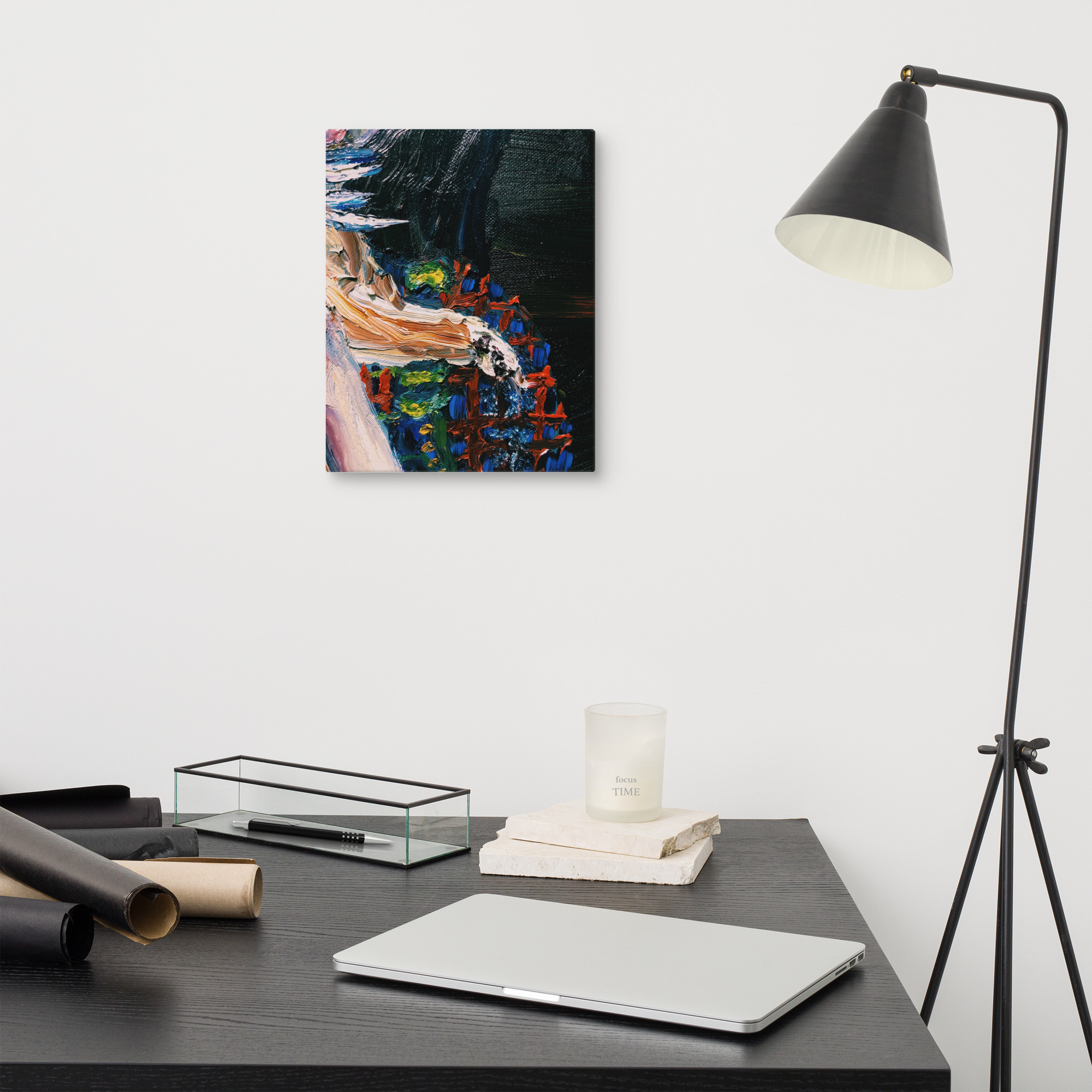 "Lady With Cat" Canvas From The JAM Collection