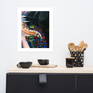 "Lady With Cat" Art Poster JAM Collection