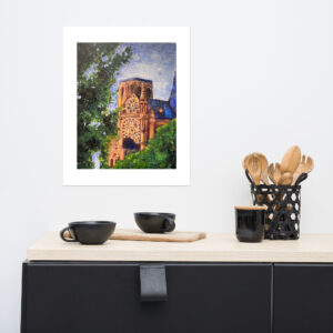 "Notre-Dame Cathédrale" Art Poster From the JAM Collective